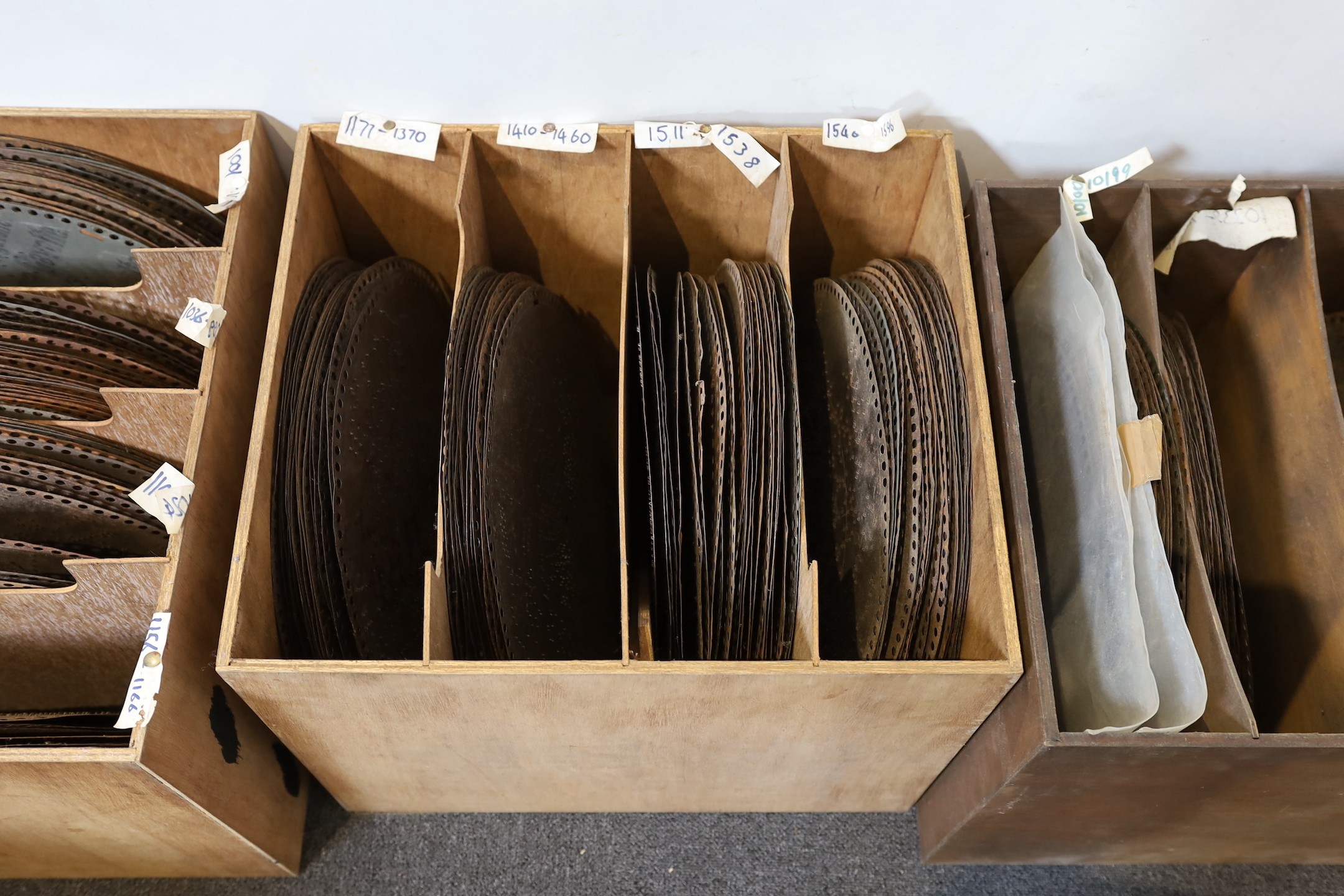 A Collection of approximately 188 15.5 inch Polyphon discs.